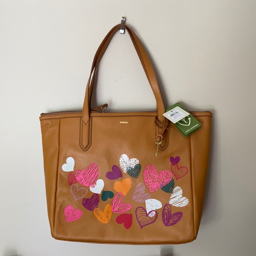 Fossil Sydney Tote in Brown Multi